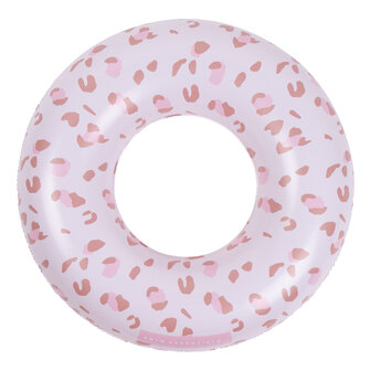 Zwemband Panterprint zachtroze - 90cm