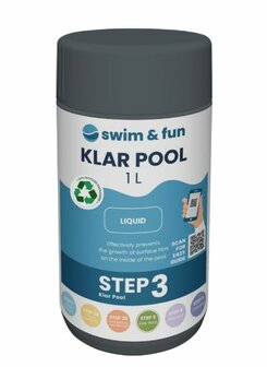 Swim &amp; Fun KlarPool 1 Liter &ndash; Voorkomt Aanslag en Houdt Zwembadwater Helder
