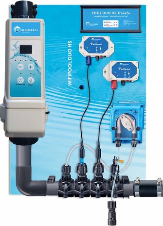 Zoutsysteem voor inbouwzwembad