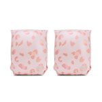 Zwembandjes Panterprint Zachtroze - 0-2 Jaar